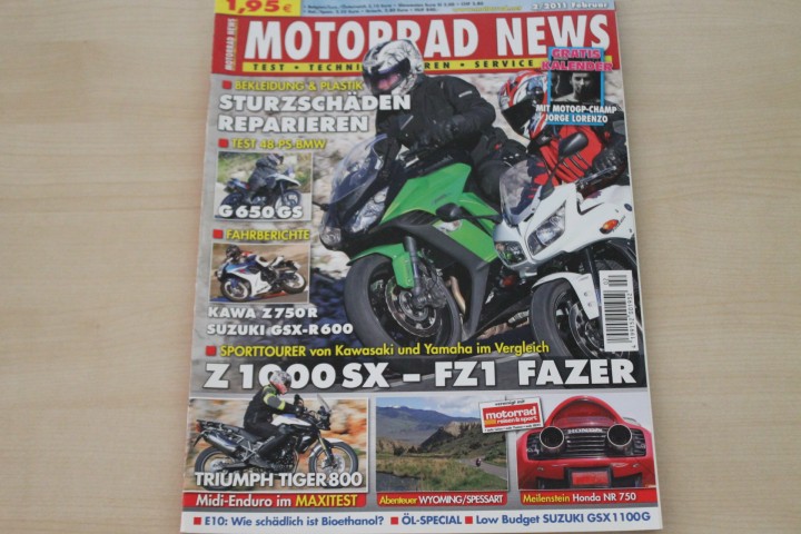 Deckblatt Motorrad News (02/2011)